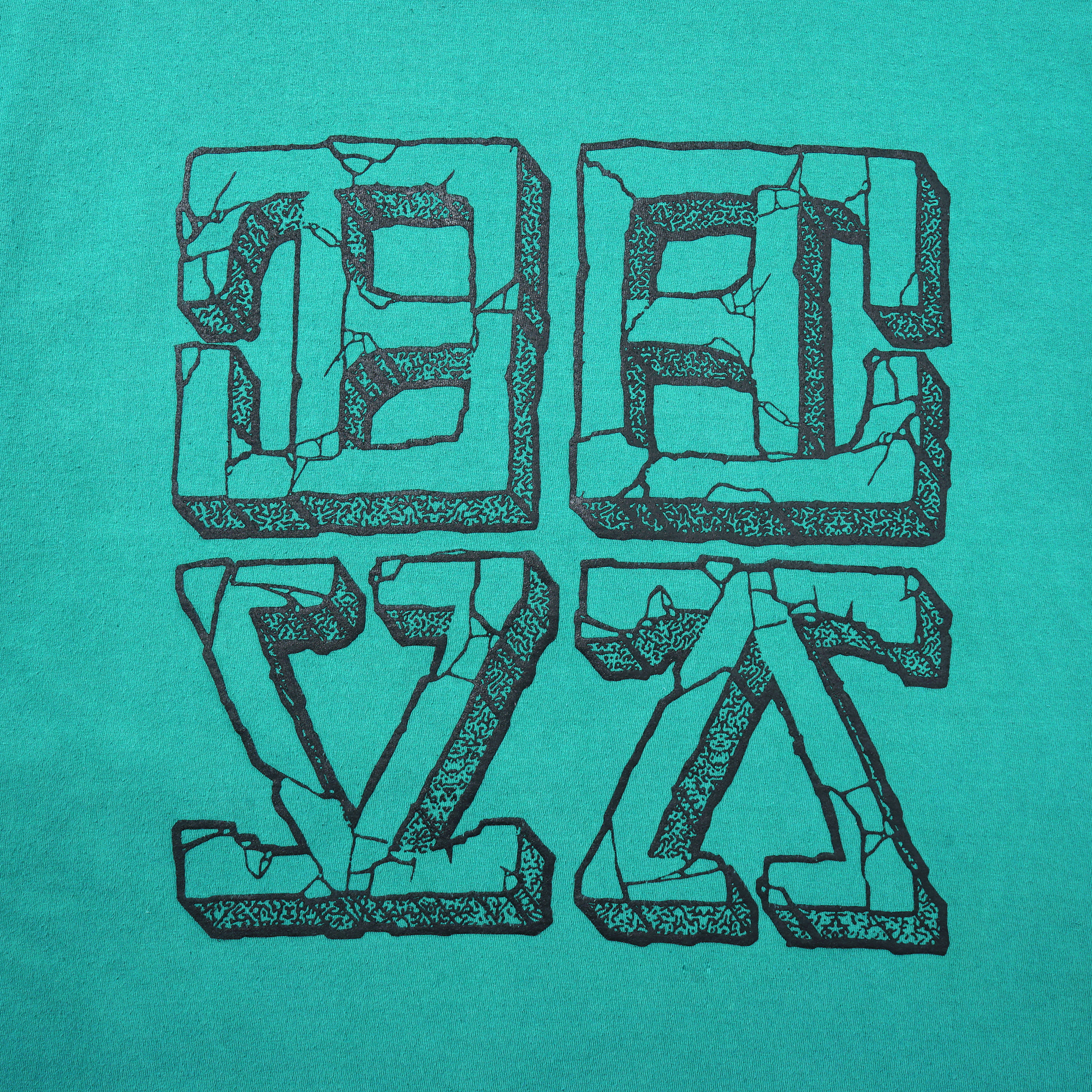 CRACKED T-Shirt [Overdyed Verdigris/Green]