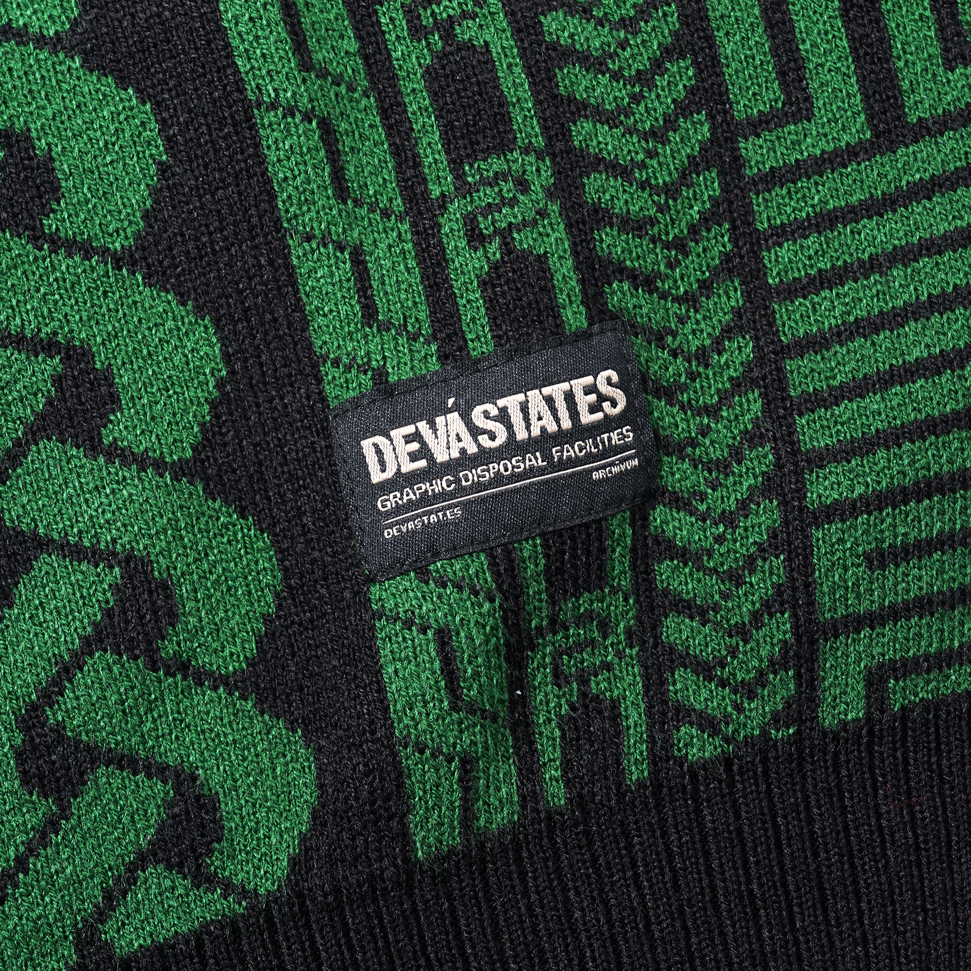 LINKS Jacquard knit Sweater [Green]