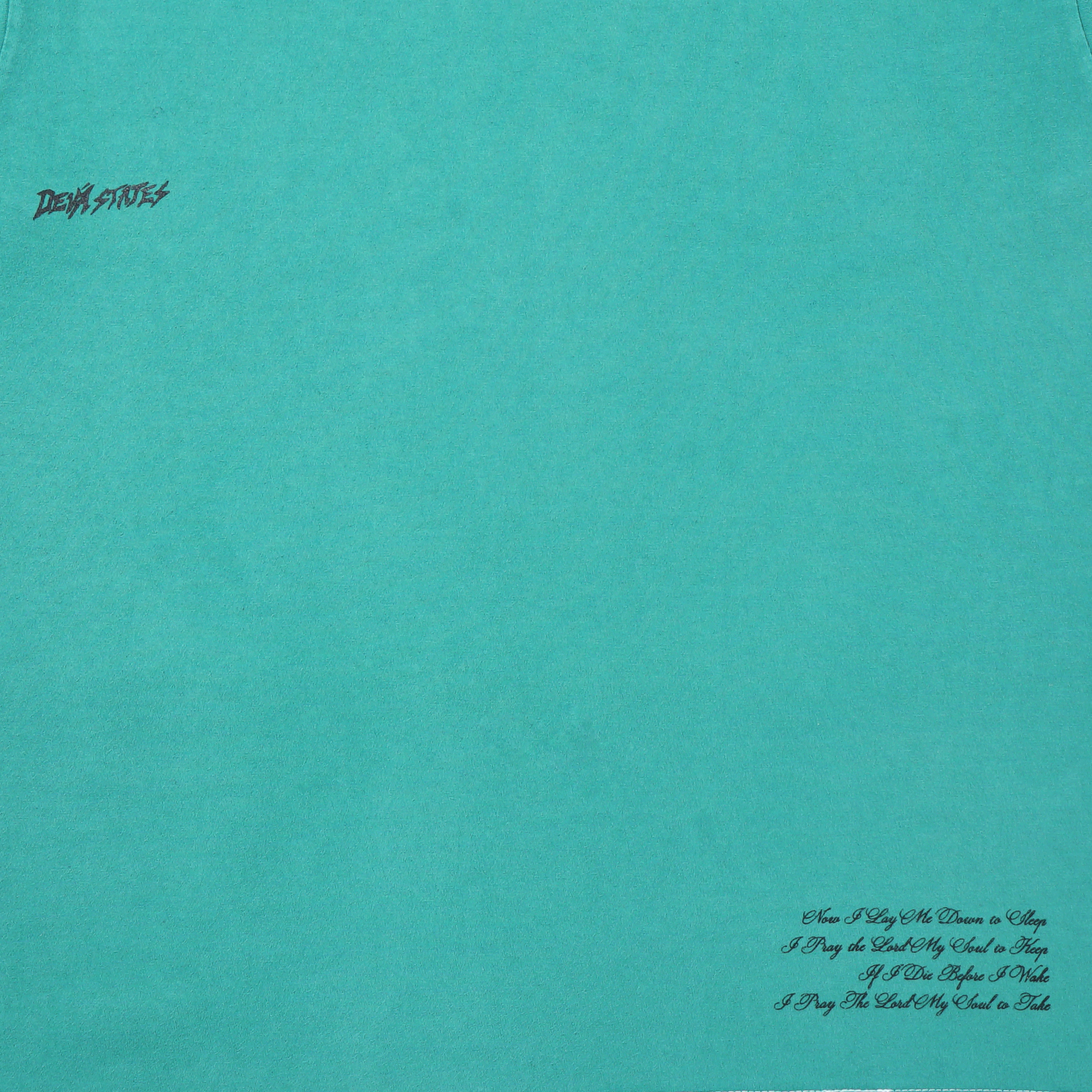 PRAYER T-Shirt [Overdyed Verdigris/Green]