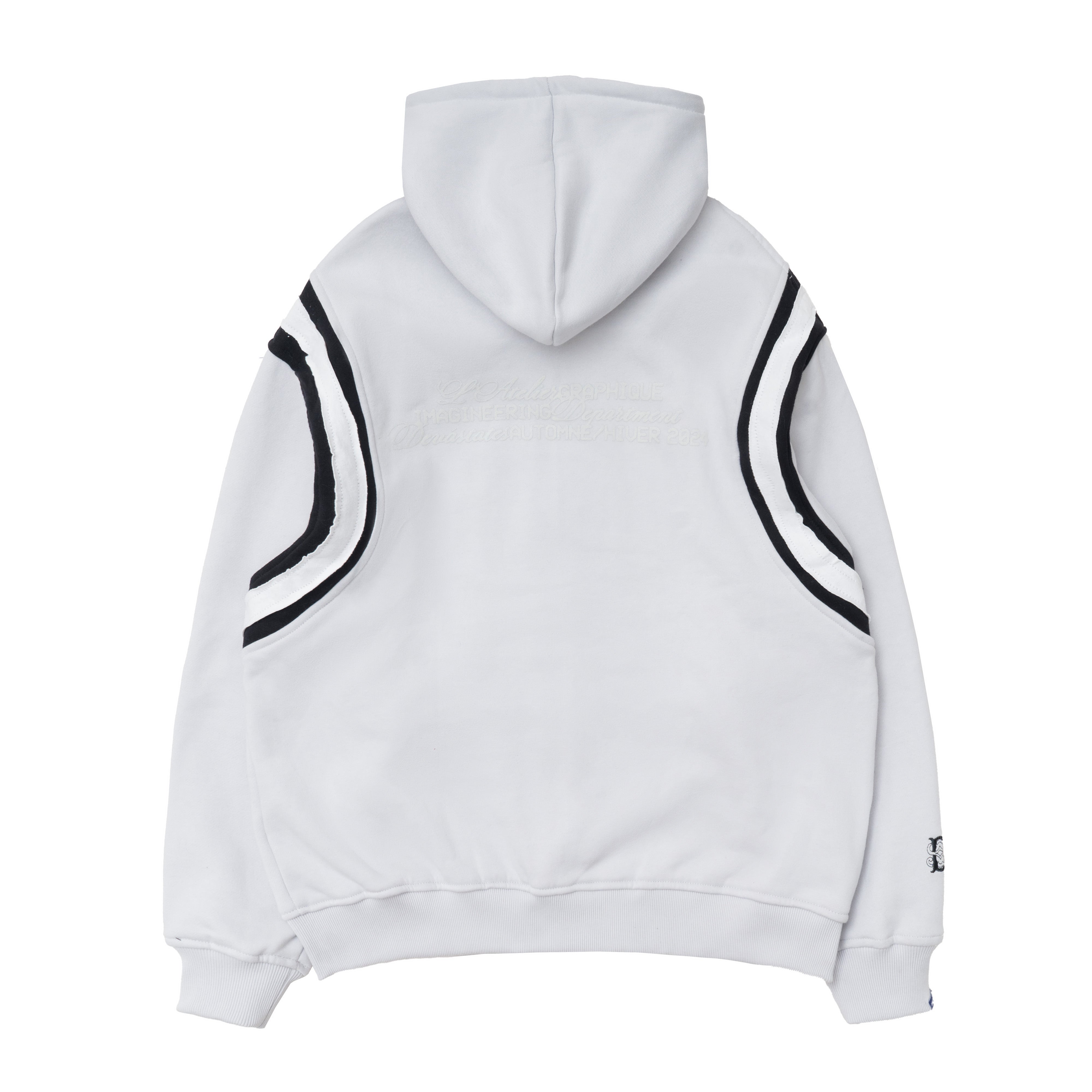 EPAULETTE Zip-Up Hoodie [Grey]