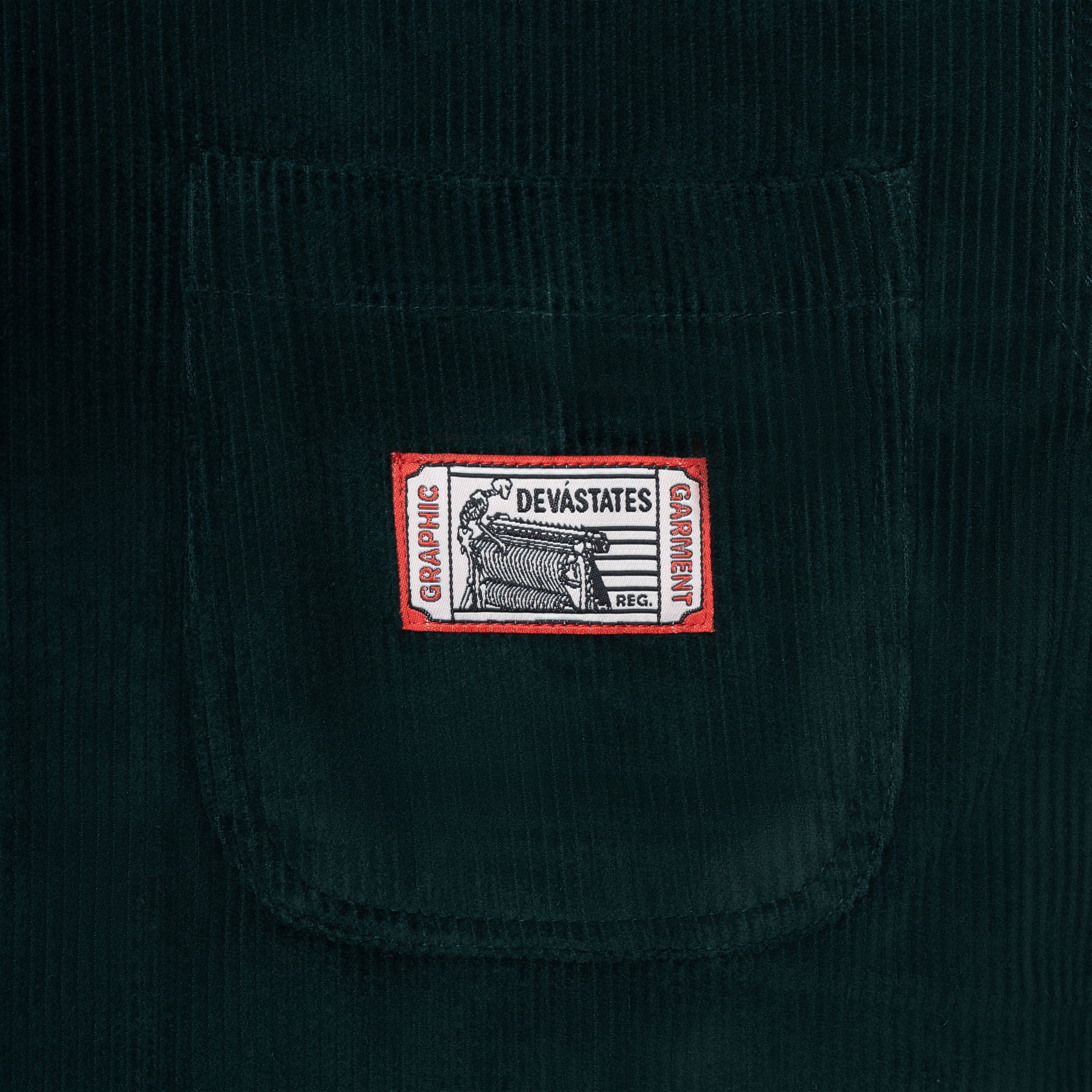 CIRCUIT Zip-Up Corduroy Jacket [Green]