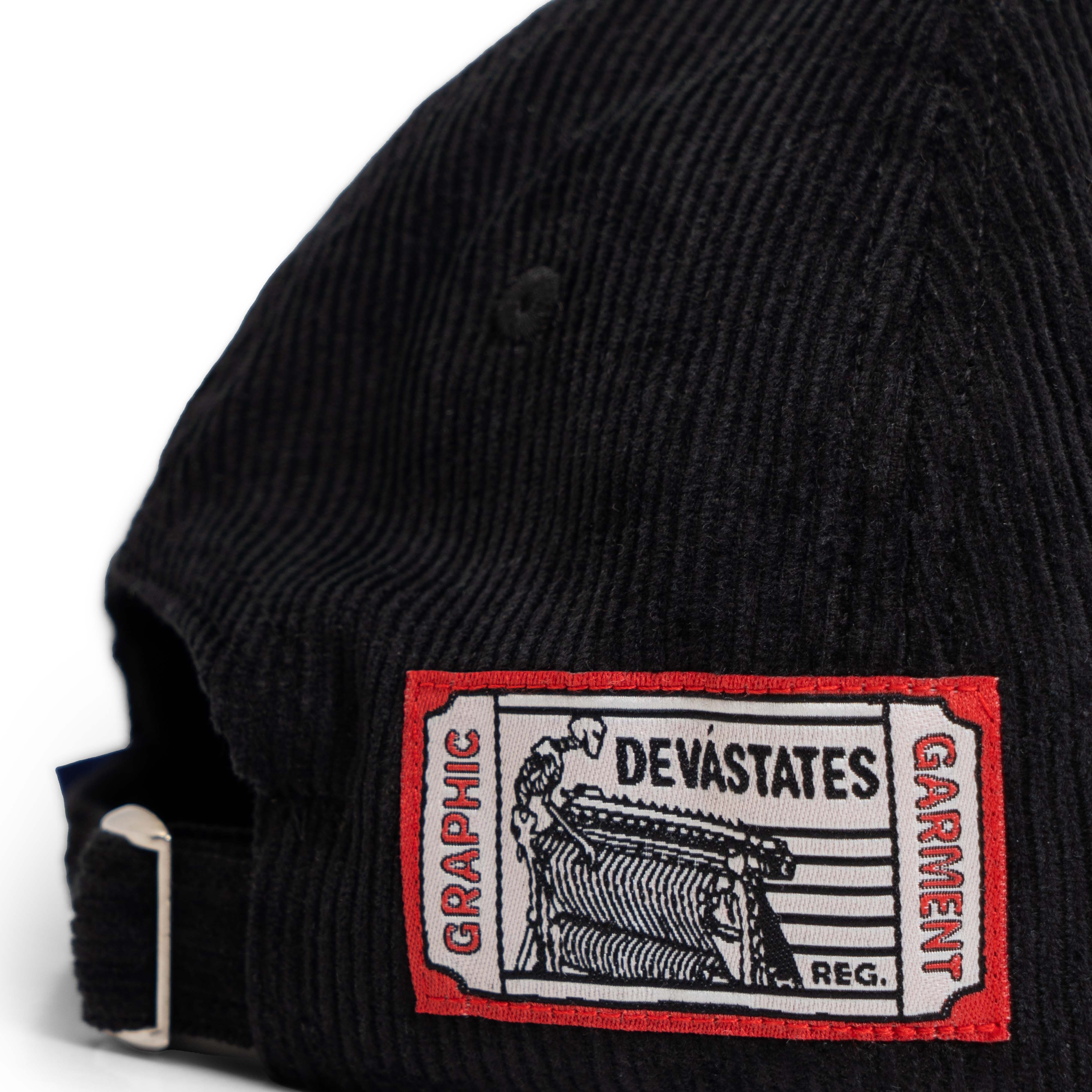 DECREE Corduroy Strapback Cap [Black]