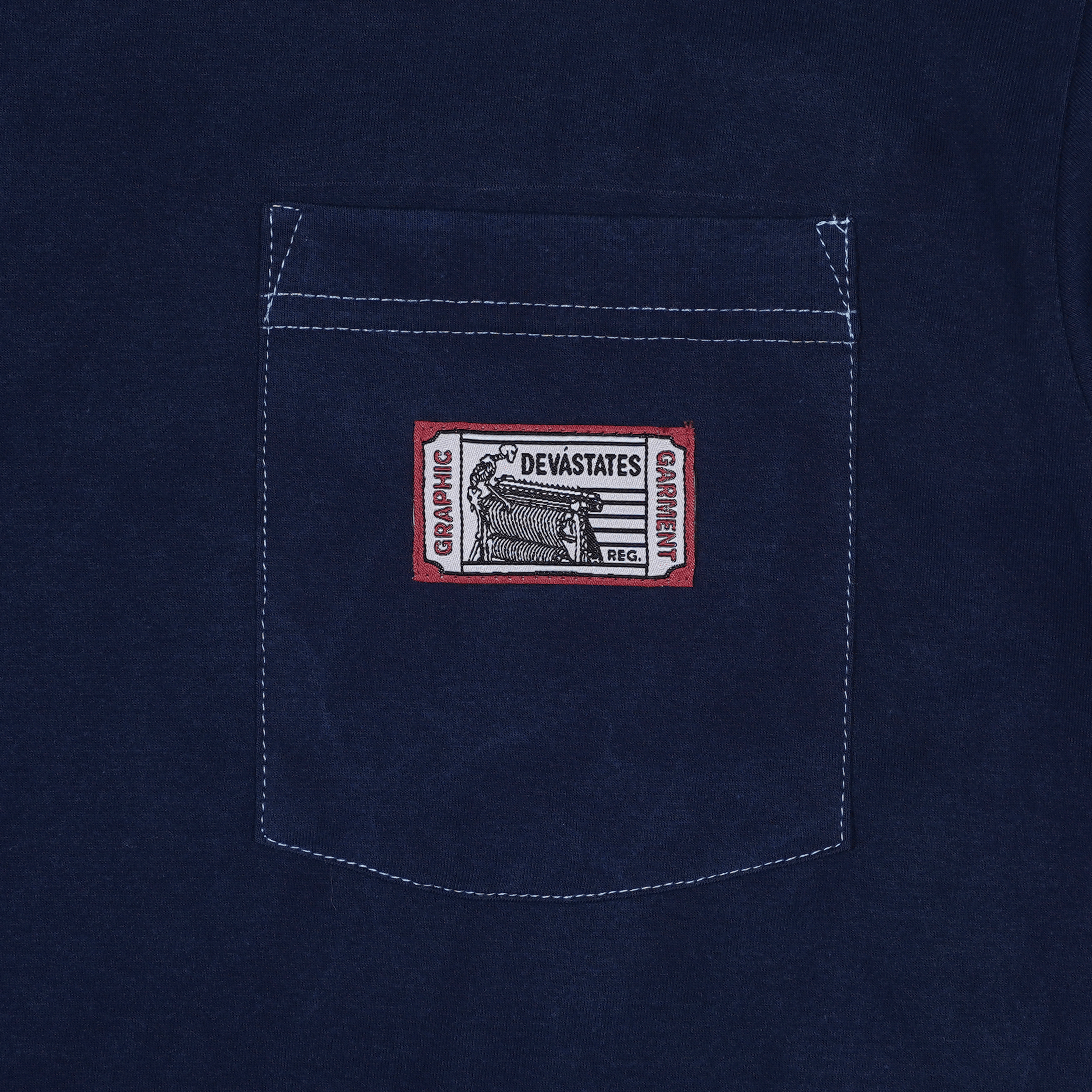 MFG Pocket Tee [Deep Blue Dyed]