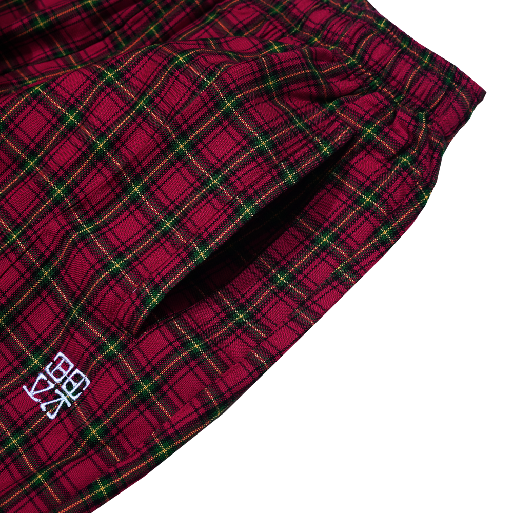 MALCOLM Easy Pants [Red/Tartan]