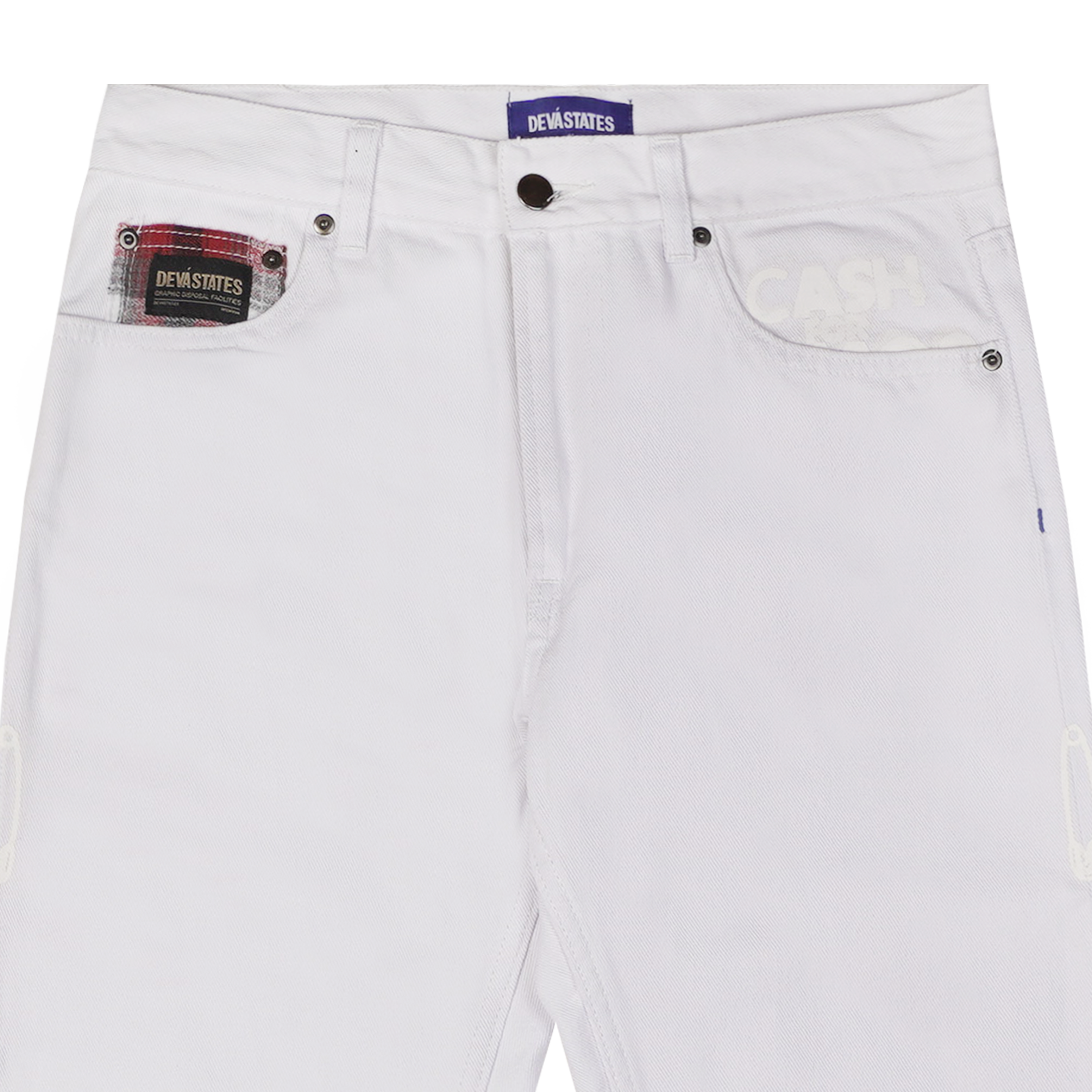 CHAOS Denim Pants [Washed White]